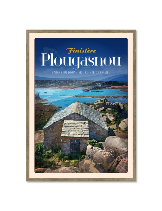 Plougasnou- Cabane du Douanier - Poster affiche – image encadrée