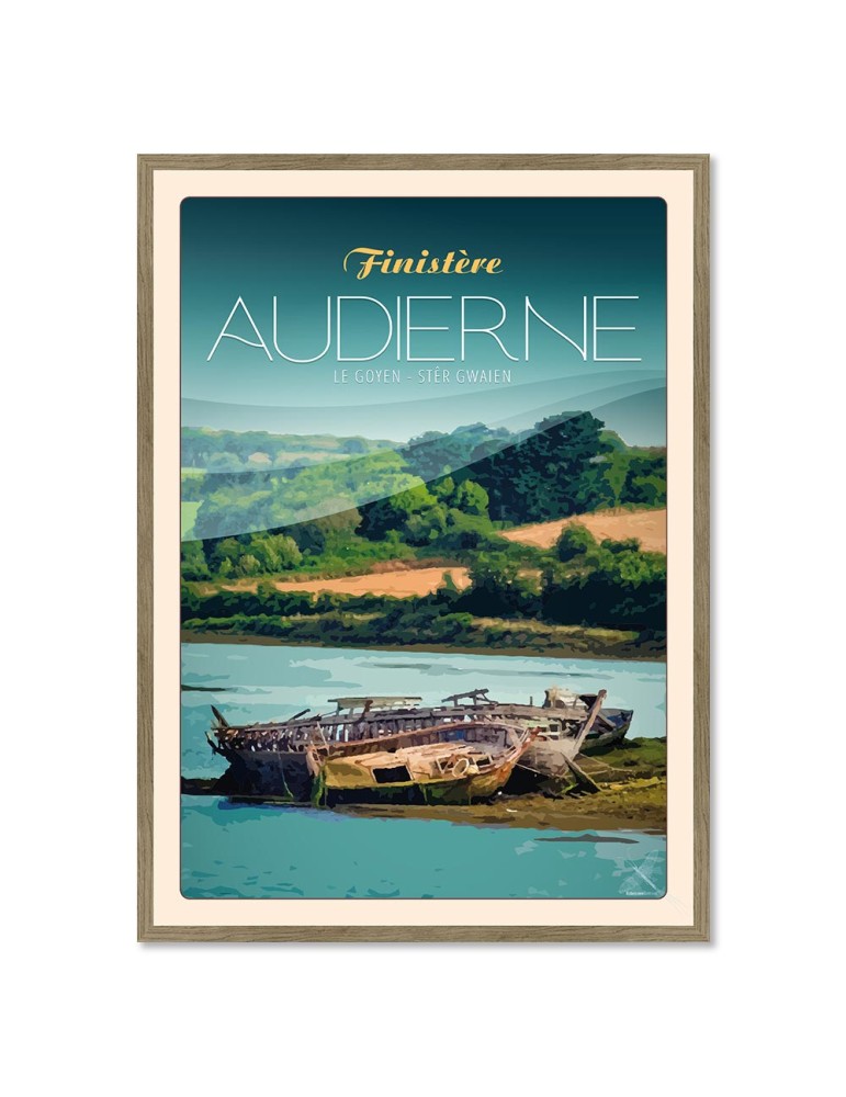 Audierne - Le Goyen - Poster affiche – image encadrée