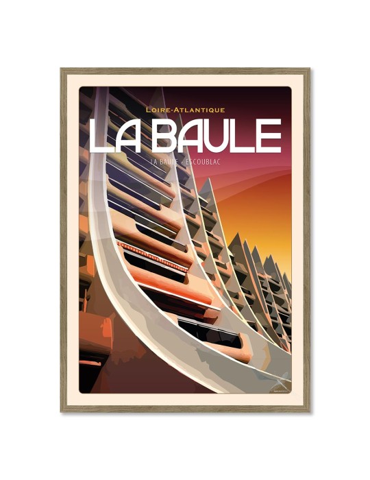 La baule-Escoublac - Poster affiche – image encadrée