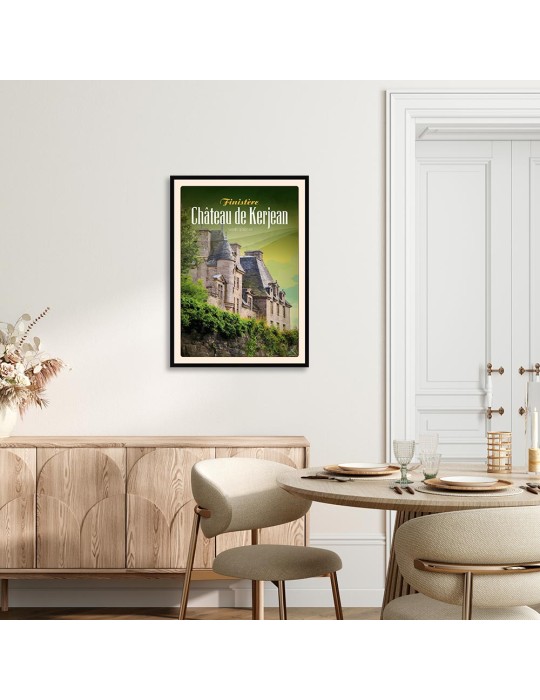 Château de Kerjean - Saint Vougay - Poster affiche – image encadrée