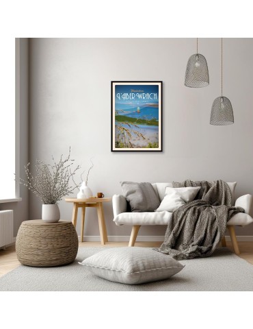 L'Aber Wrac'h Route des Anges  - Poster affiche – image encadrée 2