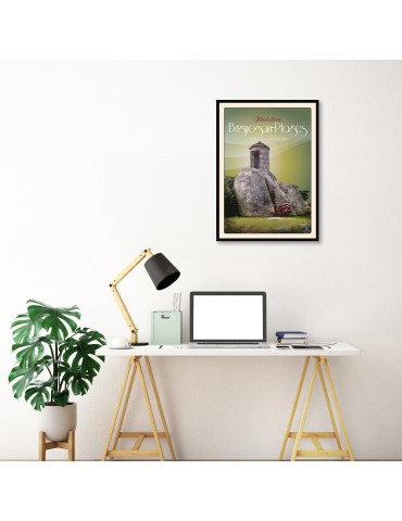 Brignogan-Plages Guérite de la Chapelle Pol - Poster affiche – image encadrée 2