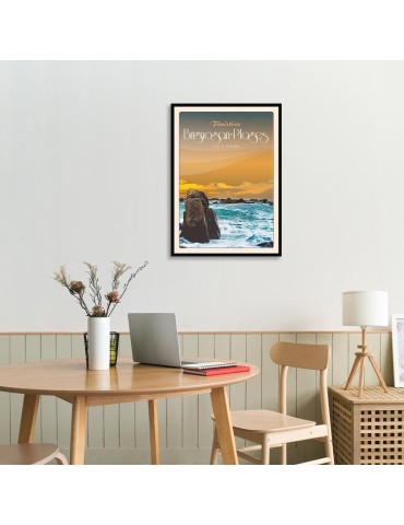 Brignogan-Plages Plage de Pontusval – Poster affiche – image encadrée 2