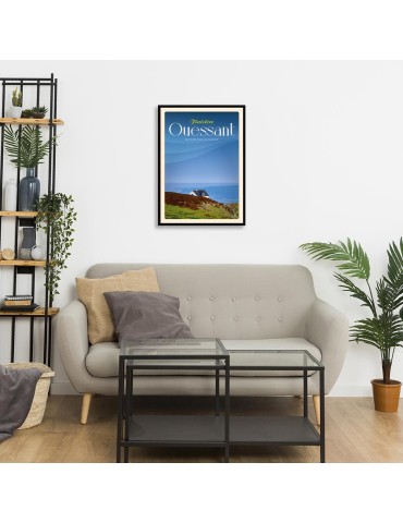Ouessant Maison sur la Falaise - Poster affiche – image encadrée 2