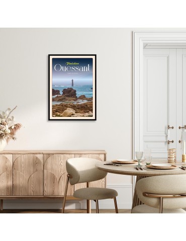 Ouessant Phare du Nividic - Poster affiche – image encadrée 2