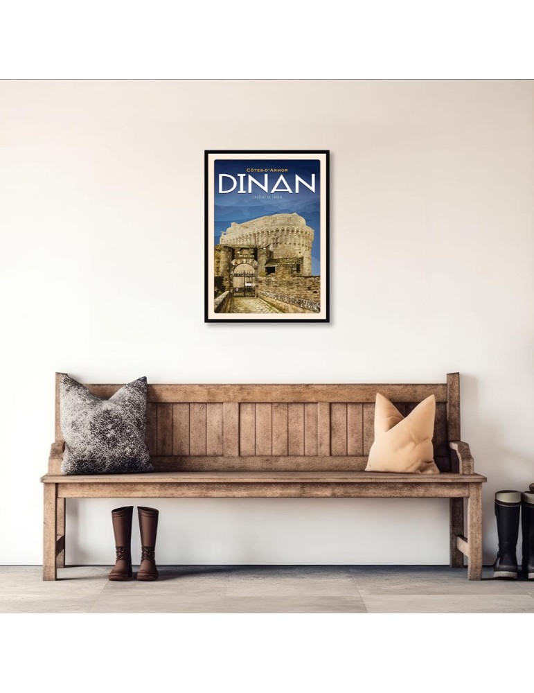 Dinan - Château - Poster affiche – image encadrée