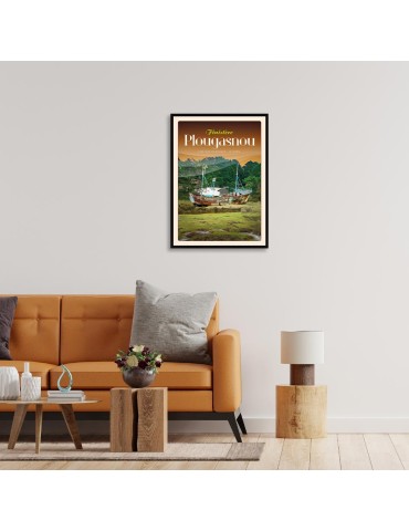 Plougasnou - Cimetière de Bateaux - Poster affiche – image encadrée 2