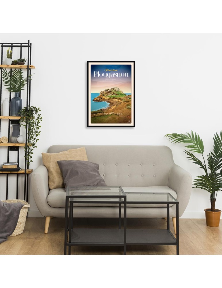 Plougasnou- Pointe de Primel - Poster affiche – image encadrée