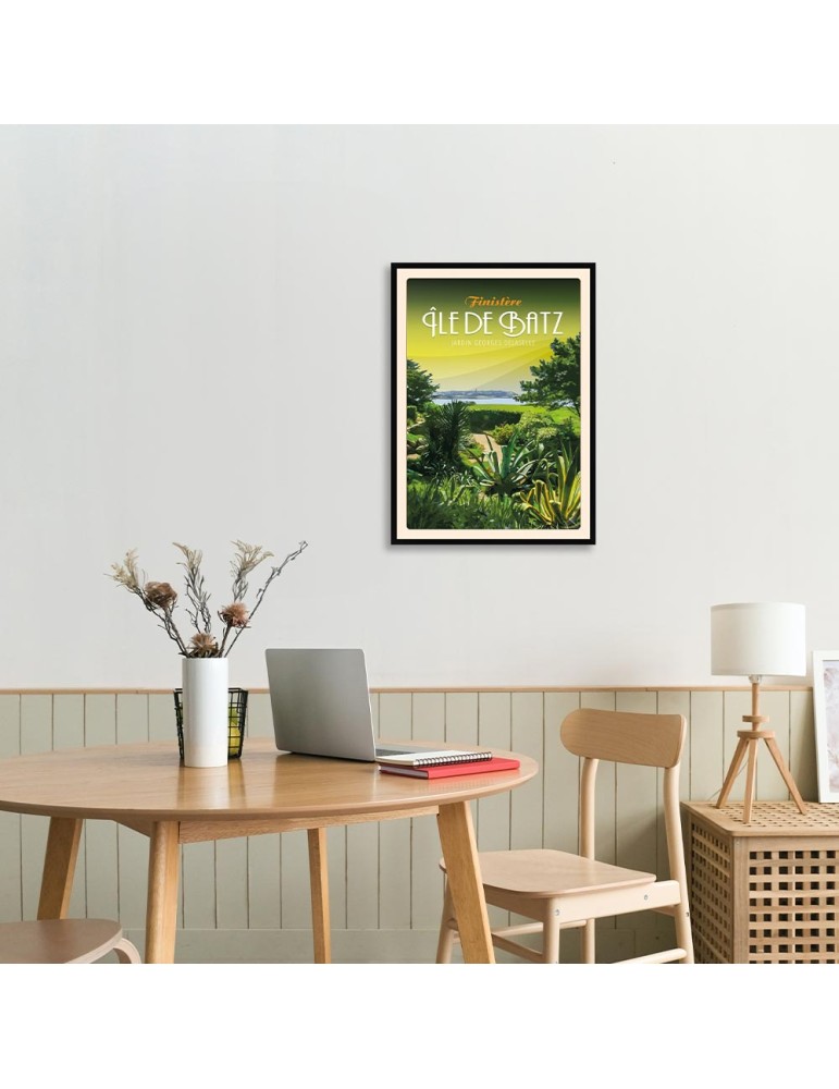 Île De Batz - Jardin Botanique - Poster affiche – image encadrée