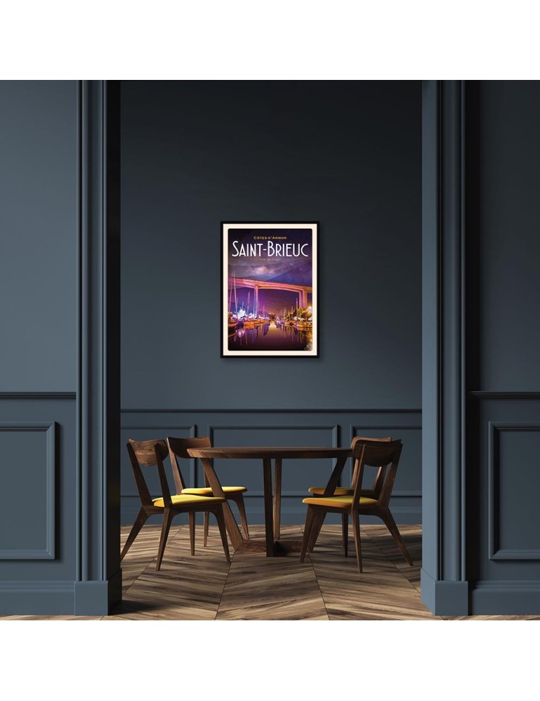 Saint-Brieuc - Port du Légué - Poster affiche – image encadrée