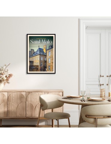 Saint-Malo - Bastion Saint Louis - Poster affiche – image encadrée 2