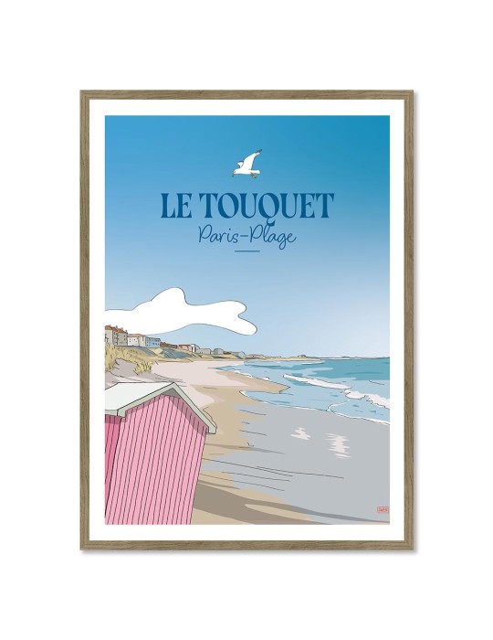 Le Touquet – Poster affiche – image encadrée