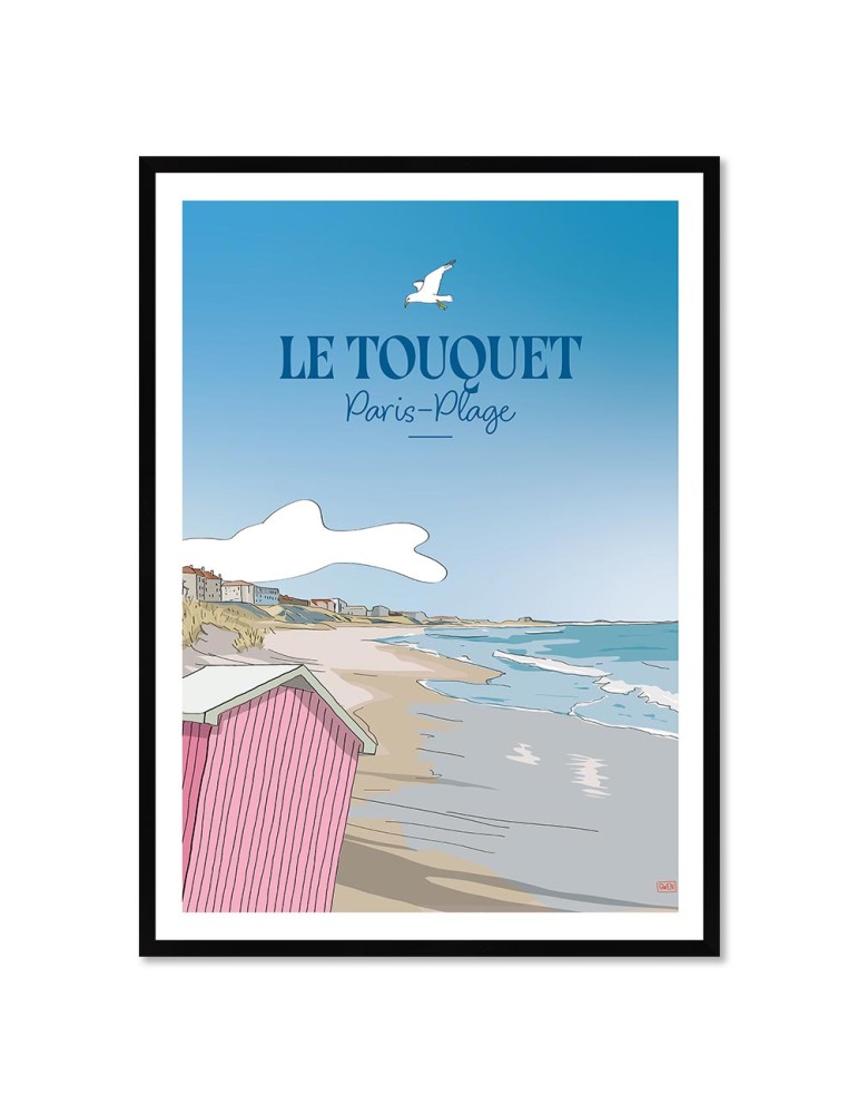 Le Touquet – Poster affiche – image encadrée