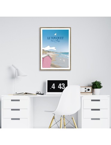 Le Touquet – Poster affiche – image encadrée 2
