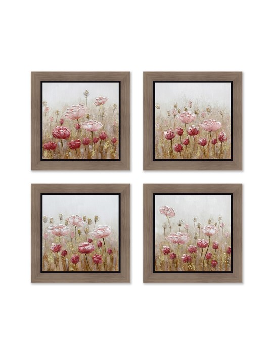 Set de 4 toiles encadrées - 03.3471D