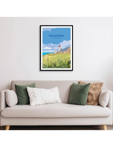 Plougonvelin - Pointe St Mathieu – Poster affiche – image encadrée 2