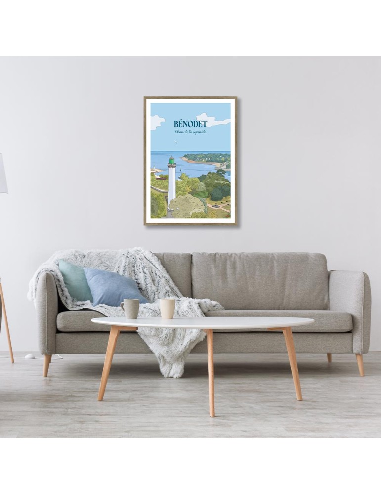 Bénodet – Poster affiche – image encadrée