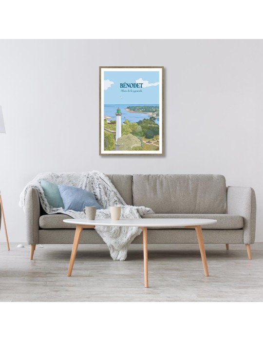 Bénodet – Poster affiche – image encadrée
