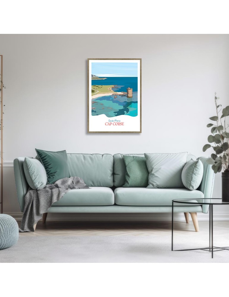 Cap Corse – Poster affiche – image encadrée