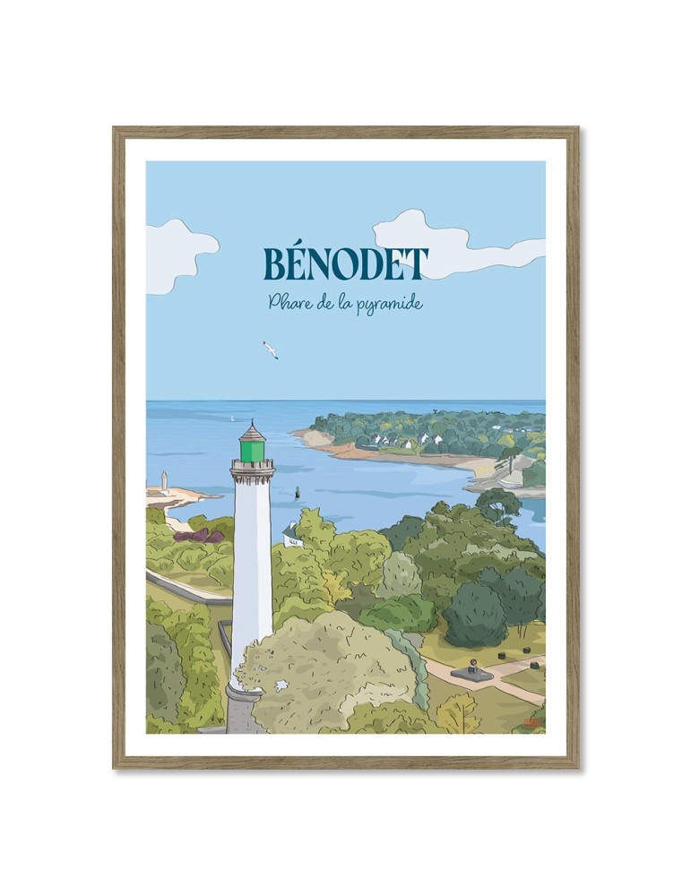 Bénodet – Poster affiche – image encadrée