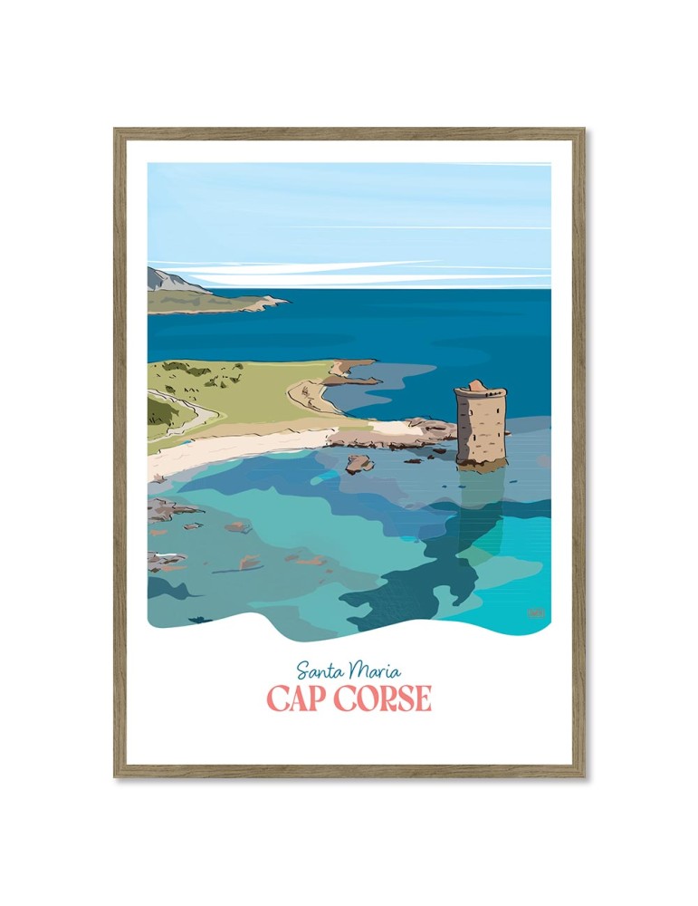 Cap Corse – Poster affiche – image encadrée