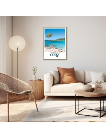 Palombaggia – Poster affiche – image encadrée 2