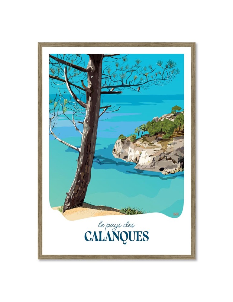Calanques – Poster affiche – image encadrée