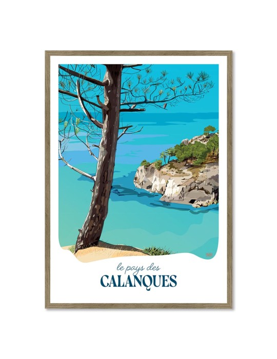 Calanques – Poster affiche – image encadrée