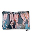 Élégantes en Bleu - Martine Gonnin - Coussin