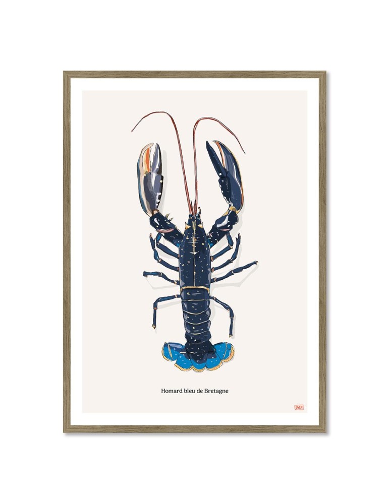 Homard – Poster affiche – image encadrée