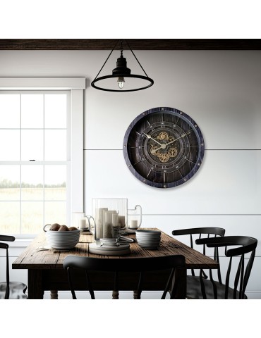 Horloge à engrenages avec verre – 08.088 – Ø 80 cm 2