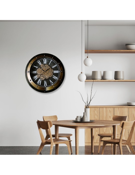 Horloge à engrenages avec verre – 08.089 – Ø 80 cm