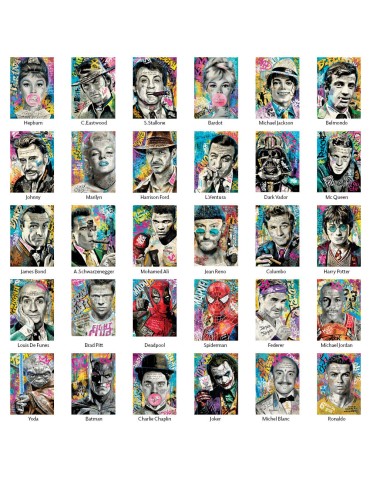Présentoir Romaric "Superstars" - 20x28 cm 2