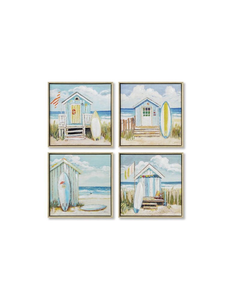 Set de 4 toiles encadrées - 03.3509D