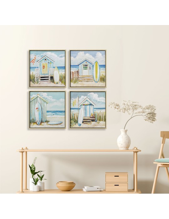Set de 4 toiles encadrées - 03.3509D