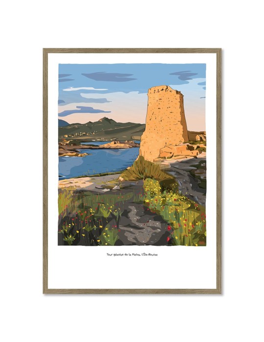 Ile Rousse – Poster affiche – image encadrée
