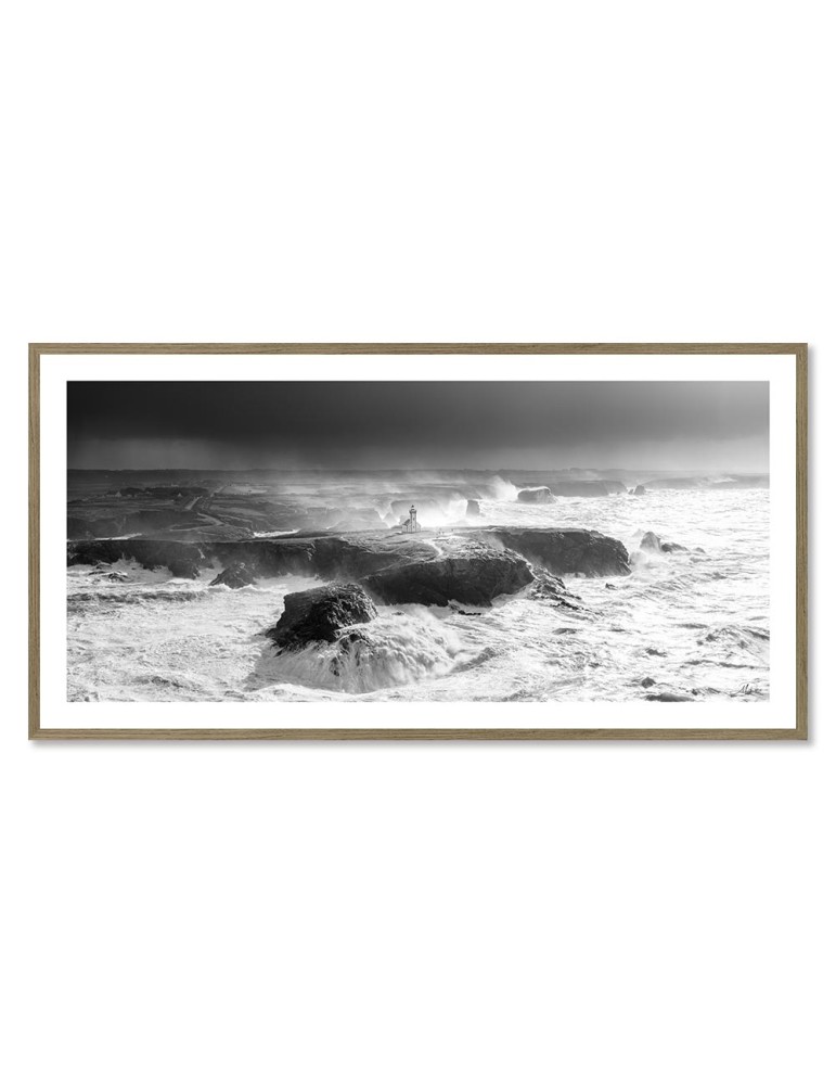 Phare des Poulains N&B Pano - Belle-Ile-en-mer – Mathieu Rivrin