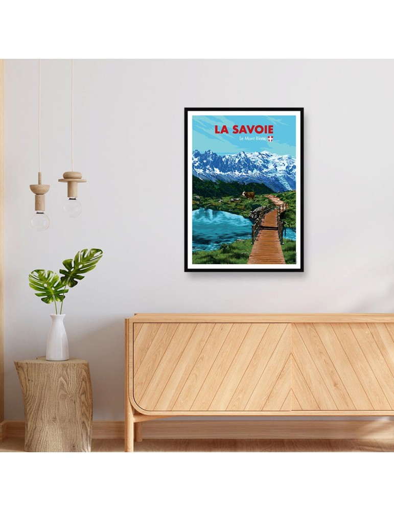 La Savoie Eté – Poster affiche – image encadrée