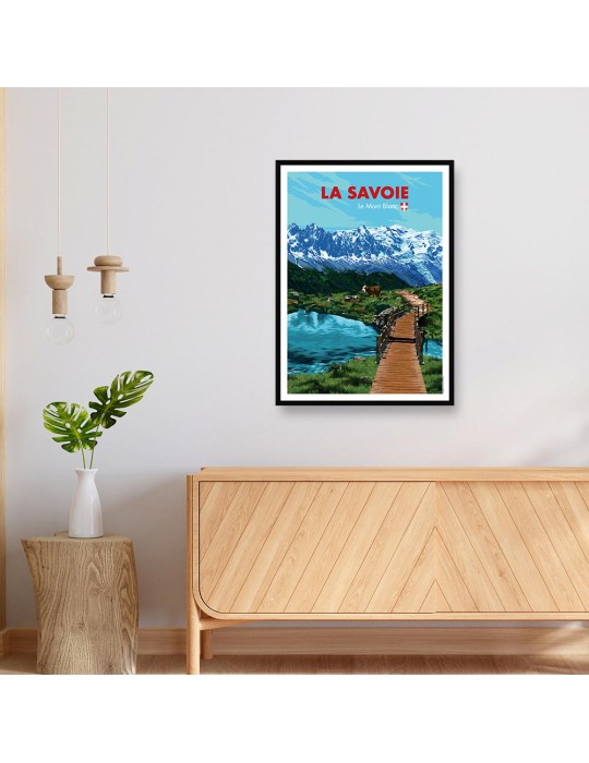 La Savoie Eté – Poster affiche – image encadrée