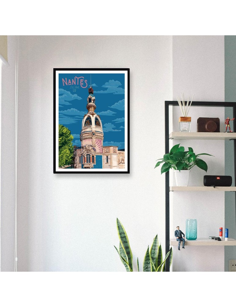 Nantes – Poster affiche – image encadrée
