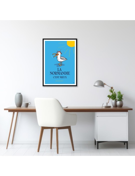 Normandie Mieux – Poster affiche – image encadrée