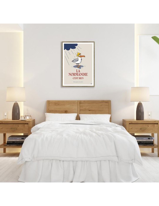 Normandie Bien – Poster affiche – image encadrée