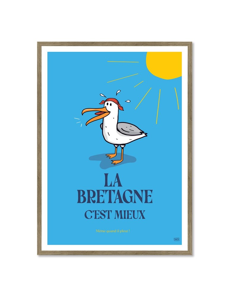 Bretagne Mieux – Poster affiche – image encadrée