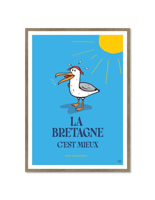 Bretagne Mieux – Poster affiche – image encadrée