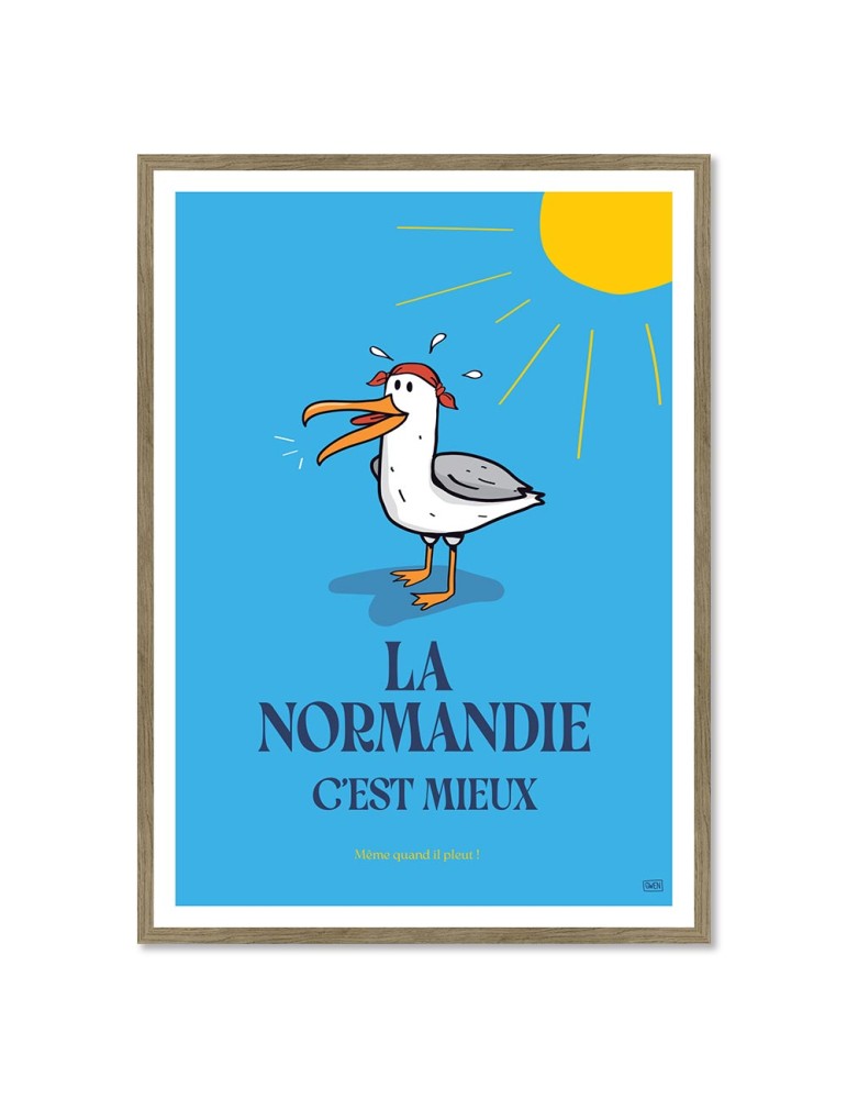 Normandie Mieux – Poster affiche – image encadrée