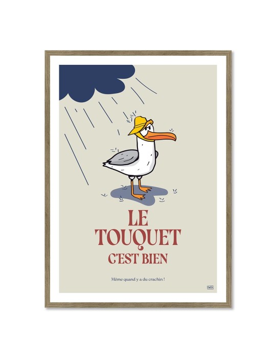 Touquet Bien – Poster affiche – image encadrée