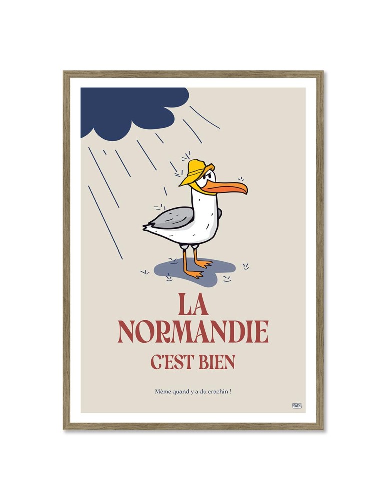 Normandie Bien – Poster affiche – image encadrée