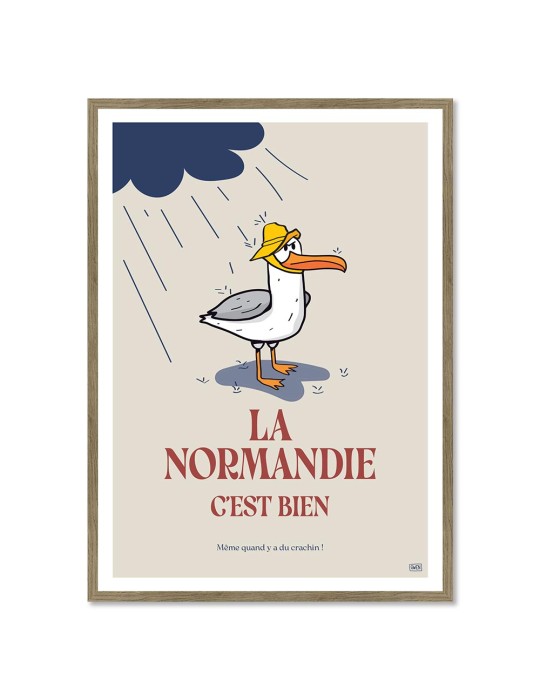 Normandie Bien – Poster affiche – image encadrée