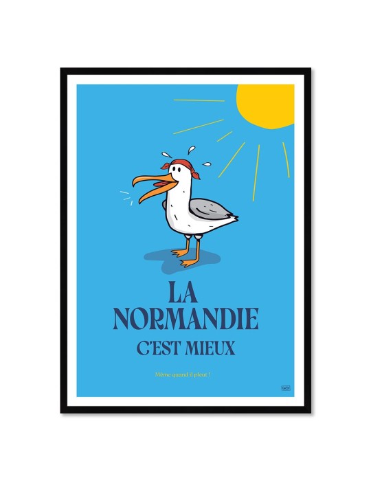 Normandie Mieux – Poster affiche – image encadrée