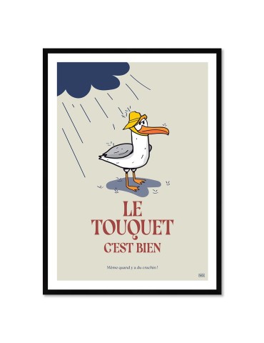 Touquet Bien – Poster affiche – image encadrée